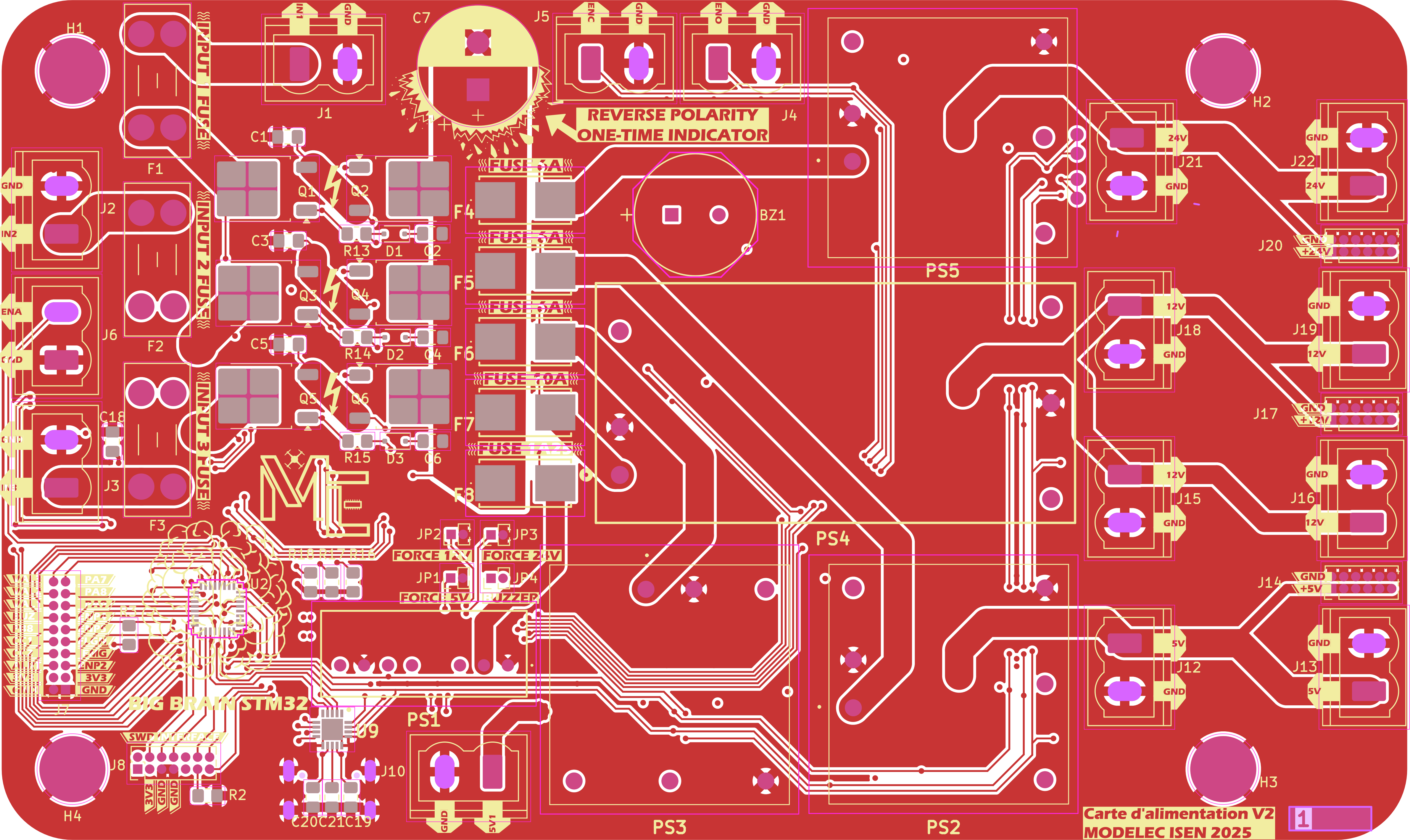 Routage dessus avec silkscreen